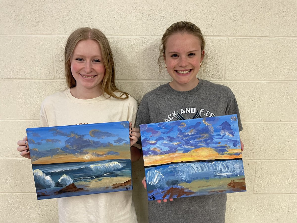 French Club had a fantastic afternoon painting impressionist masterpieces!!