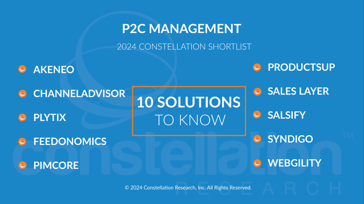 Check out the ShortList by @Dhinchcliffe - P2C Management bit.ly/3HADUzr @akeneopim @channeladvisor @Plytix @Feedonomics @pimcore @productsup @SalesLayer @Salsify @syndigoLLC @webgility