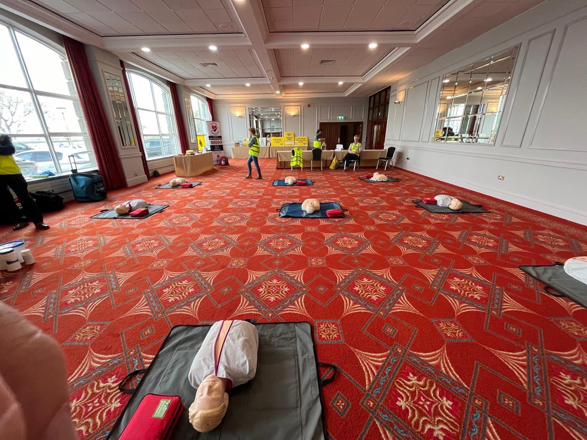 CfrMalahide's tweet photo. Well done to Malahide Lions Club, who hosted a CPR/AED training session yesterday in Grand Hotel. 47 people attended the session, and learnt a very valuable skill. We were delighted to be a part of it! 

#community #CPR #firstaid #lifesavingskills #portmarnock #malahide https://t.co/CjNgXbb7Qf