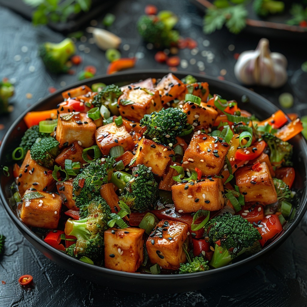 Embrace the fusion of traditional flavors and modern aesthetics with our Urban Tofu Stir-Fry! 🌱 Savor it here: bit.ly/3Q1zc2k #UrbanFusion #FoodieAI
Follow ➡️ @dailyfoodie_ai #healthyeating #quickrecipes