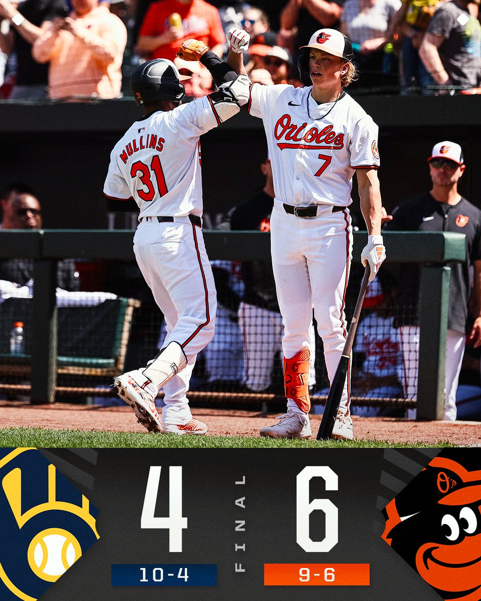 MLB's tweet photo. Jackson Holliday's first MLB hit is part of the @Orioles come-from-behind win! https://t.co/RT4RojvR4u