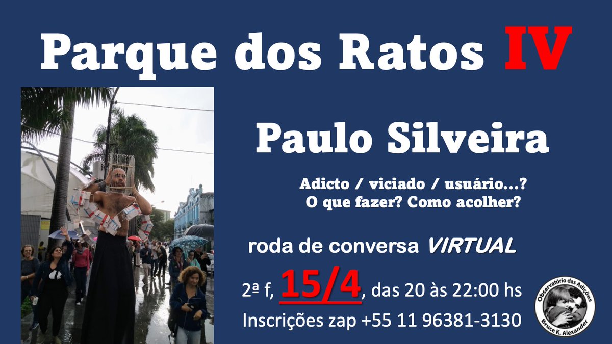 Como acabar com a exclusão?
#RodaDeConversa virtual, Segunda 15/04 com Paulo Silveira @pqsilveira 
inscrições whatsapp 11 96381-3130

observatoriodasadicoes.com.br

#Brasil #Br #NucleoDeInclusãoEReflexão #NIR #Twitter #Inclusão #Reflexão #Esquerda #PSOL #PT #UP #PCB #PSTU #Socialista