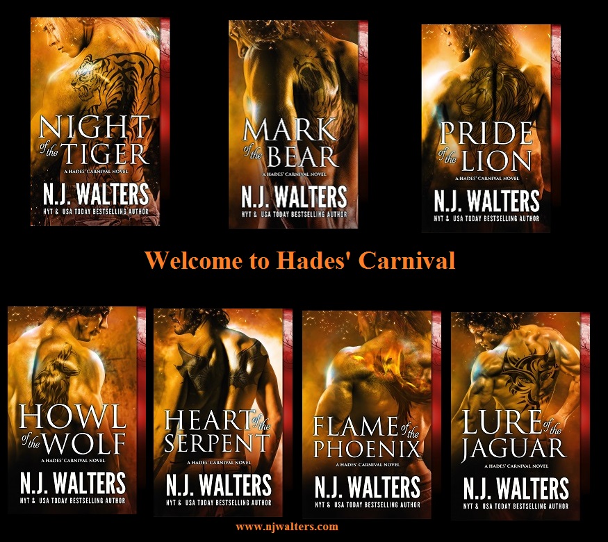 Welcome to Hades’ Carnival, where the carousel animals really are alive, and there is more fear than fun. Can the ancient curse be broken? Amazon: amazon.com/dp/B0753CSC5Z/ Entangled: entangledpublishing.com/author/n-j-wal… #PNR #romance #mustread #books @entangledpub