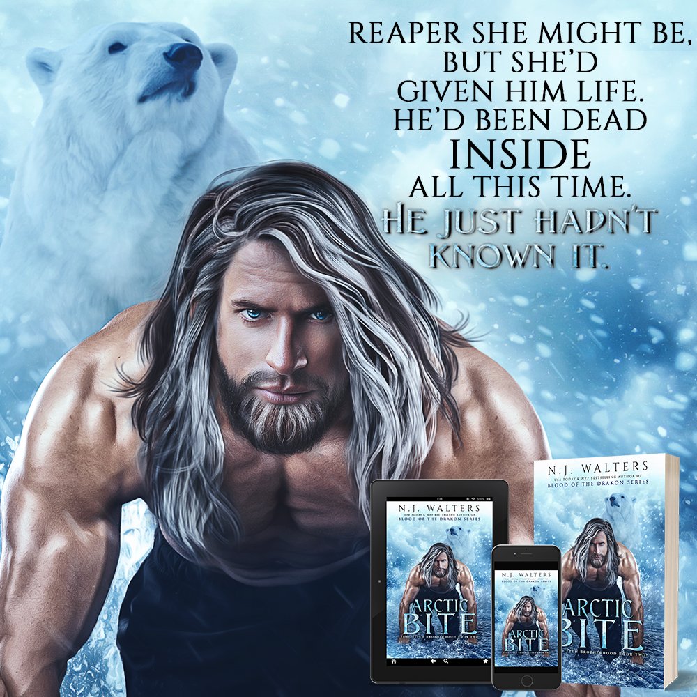 Being immortal doesn’t mean you can’t die. It just means you’re damn hard to kill. Arctic Bite by @njwaltersauthor #PNR #ForgottenBrotherhood #romance #mustread #ebooks @entangledpub Amazon: amazon.com/dp/B0867QY8W2/ B&N: barnesandnoble.com/w/arctic-bite-…