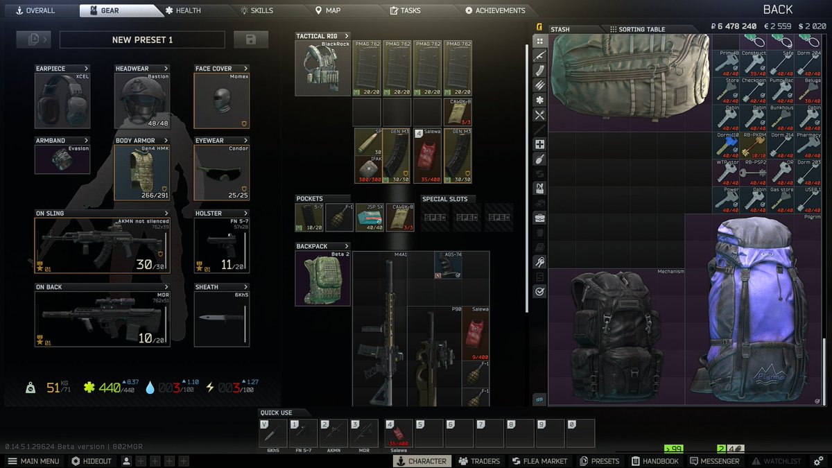 Augie281TX's tweet photo. This is by far the best game I've ever had. I should have died of exhaustion. I was huffing and puffing walking to extract, but I made it. #tarkov #EscapefromTarkov https://t.co/5tqxwq2xMB