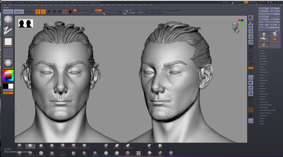 nchsoliveira's tweet photo. Detailing the face 🔥
Musashi
Vagabond
Zbrush https://t.co/YE8dq8i8FL