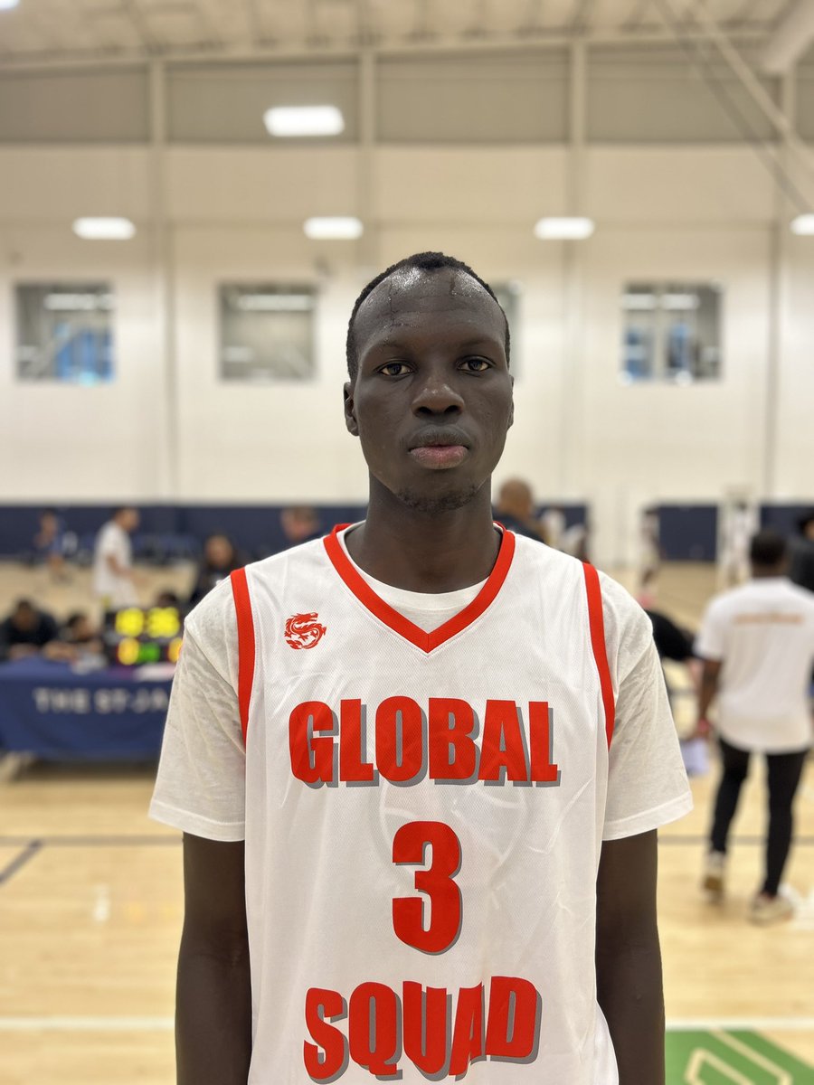 @GlobalSquadBB has a plethora of really good bigs in their program. Bolis Thet really stood out vs Team Thrill this afternoon. Showing some shooting ability along with athleticism and a high motors 6’9+ #WarmUp2024