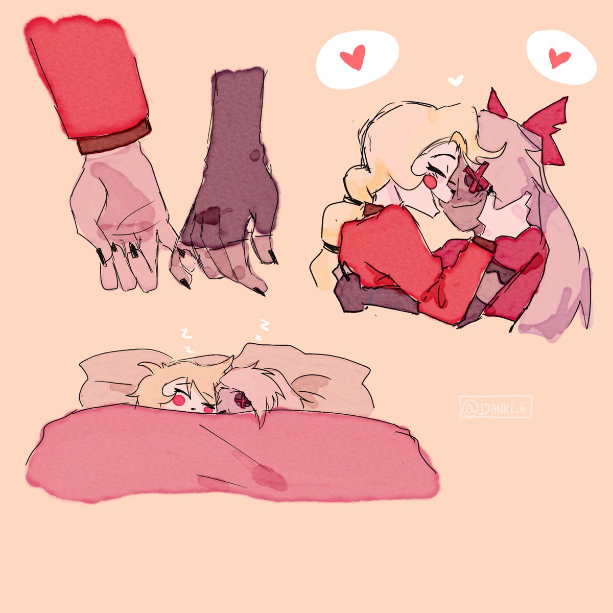 chaggie doodles💕 #HazbinHotel #chaggie #charliexvaggie