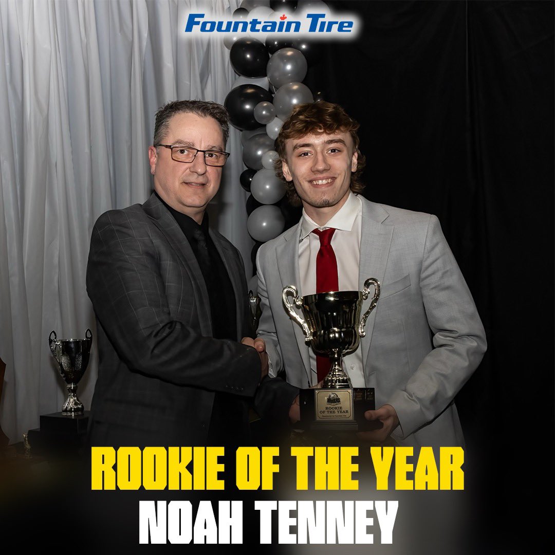 ROOKIE OF THE YEAR | Sponsored by Fountain Tire, the 2023-2024 Red Lake Miners Rookie of the Year is…

#08 Noah Tenney! 

#MinerFamily | #TheHardWay⚫️⛏️🟡
