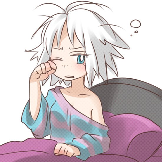 TOXICUTlE's tweet photo. Sitting up from her bed, having awakened in the afternoon.. She needs a better sleep schedule. https://t.co/OKa6ONsVfo