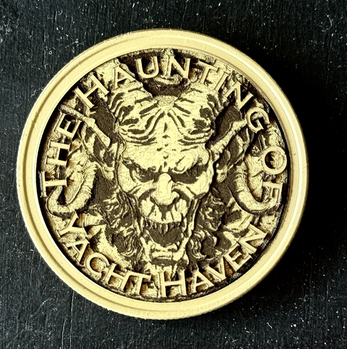 sivodd's tweet photo. Collectors coins for our haunt this year #hauntingofyachthaven #Halloween https://t.co/S2LXzLKdb1
