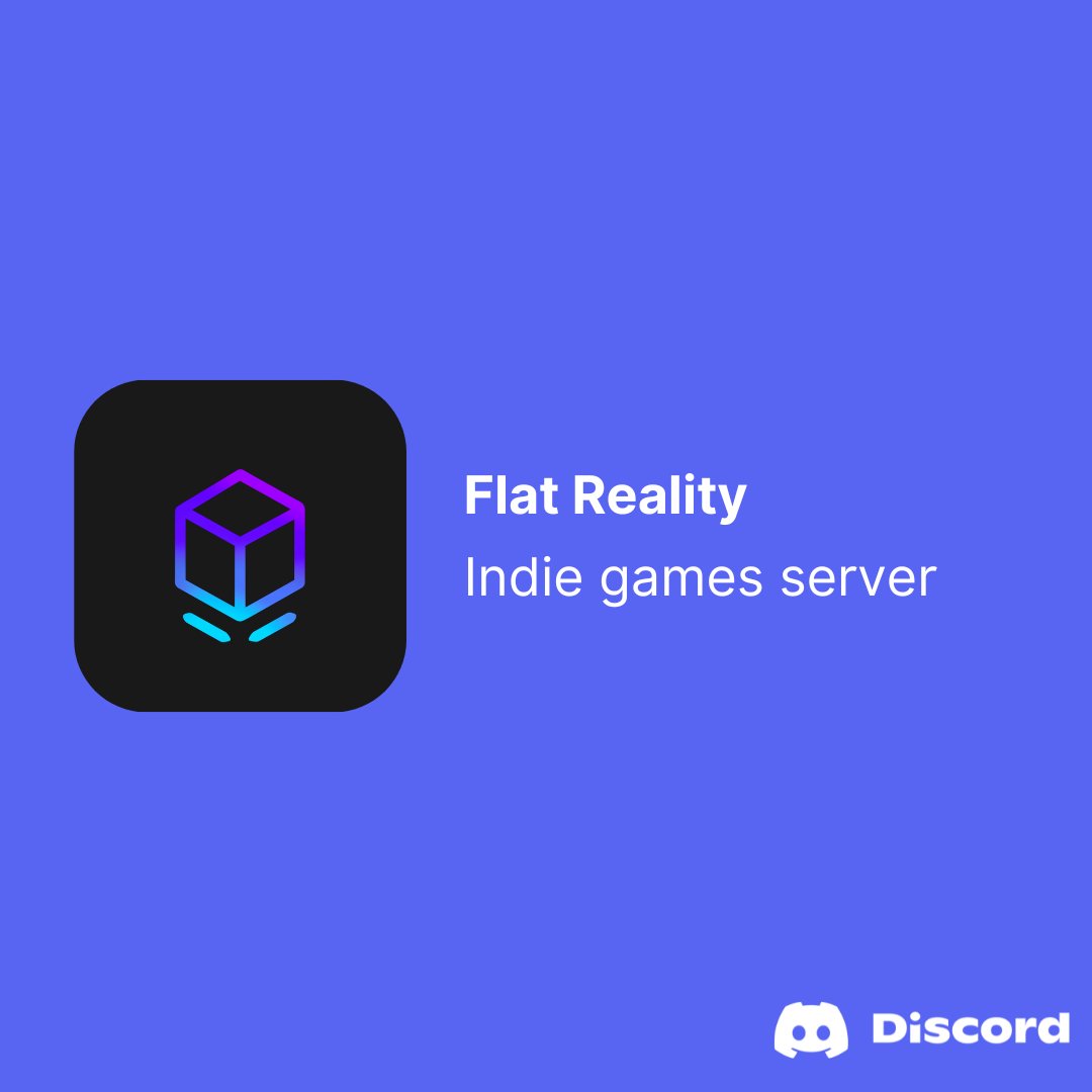 flatreality_pro's tweet photo. Flat Reality is relaunching its community on @discord!🪠 Join us to connect with indie games enthusiasts, players, developers, and content creators. This is more than just a server, it's an active gaming community we're investing in. 
⚡Connect now! https://t.co/H5sBAeV17p https://t.co/I50t96cY3C