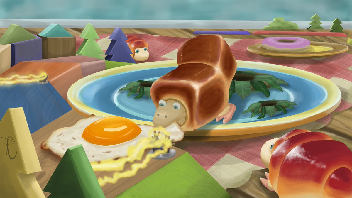 GreenKorvus's tweet image. Time for another practice that turned out into a whole piece. Here's a pikmin 2 fanart of Glutton's kitchen! #pikmin2 #pikmin4 #pikmin #nintendo #art #digitalartwork #gamecube #nintendoswitch #breadbug