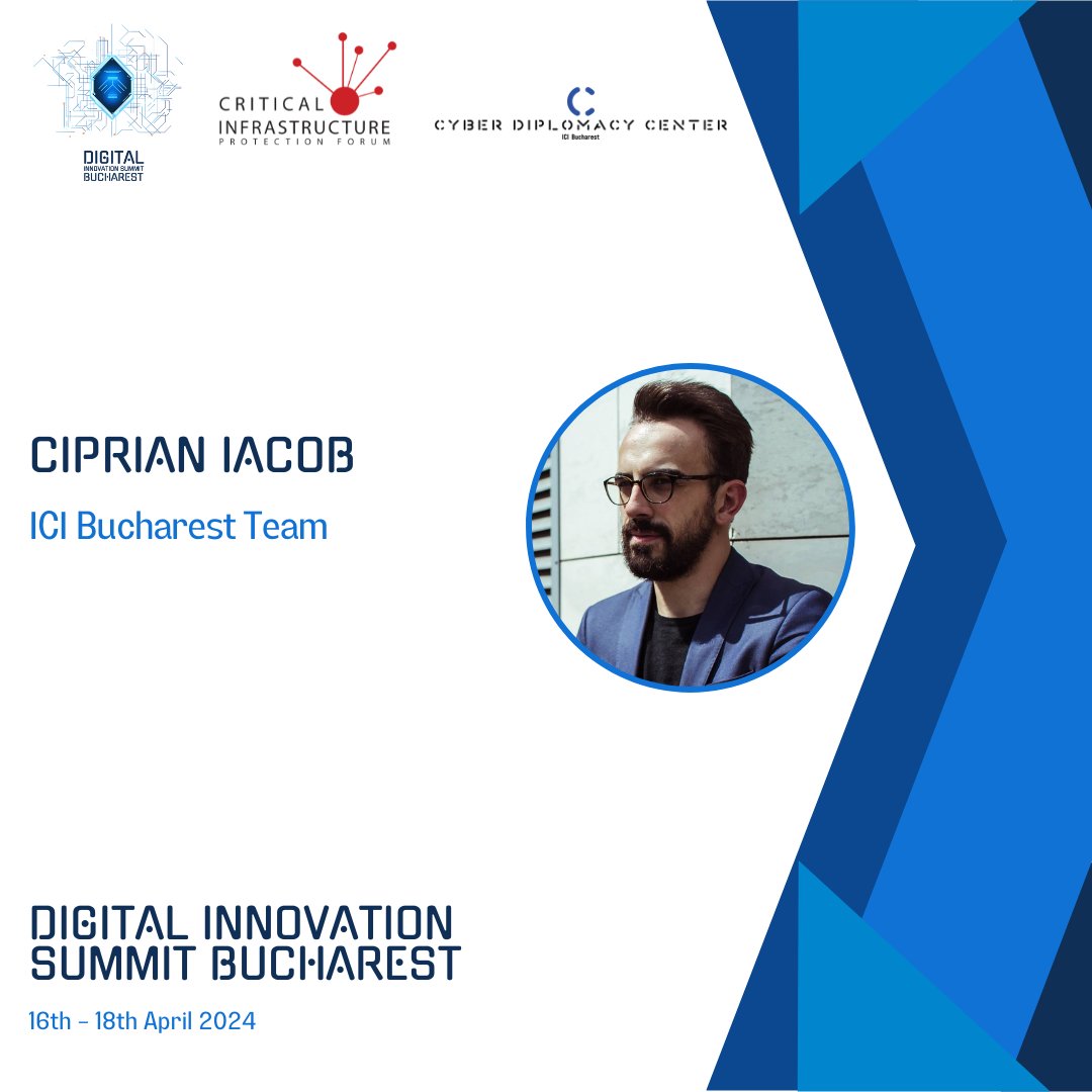 We are honoured to announce Mr. Ciprian Iacob, ICI Bucharest Team, as a speaker during the Digital Innovation Summit Bucharest (#DISB), on April 16-18, 2024.

Don't miss this opportunity to be part of a global conversation and gain valuable insights!

#ICCD #CIPForum #digital