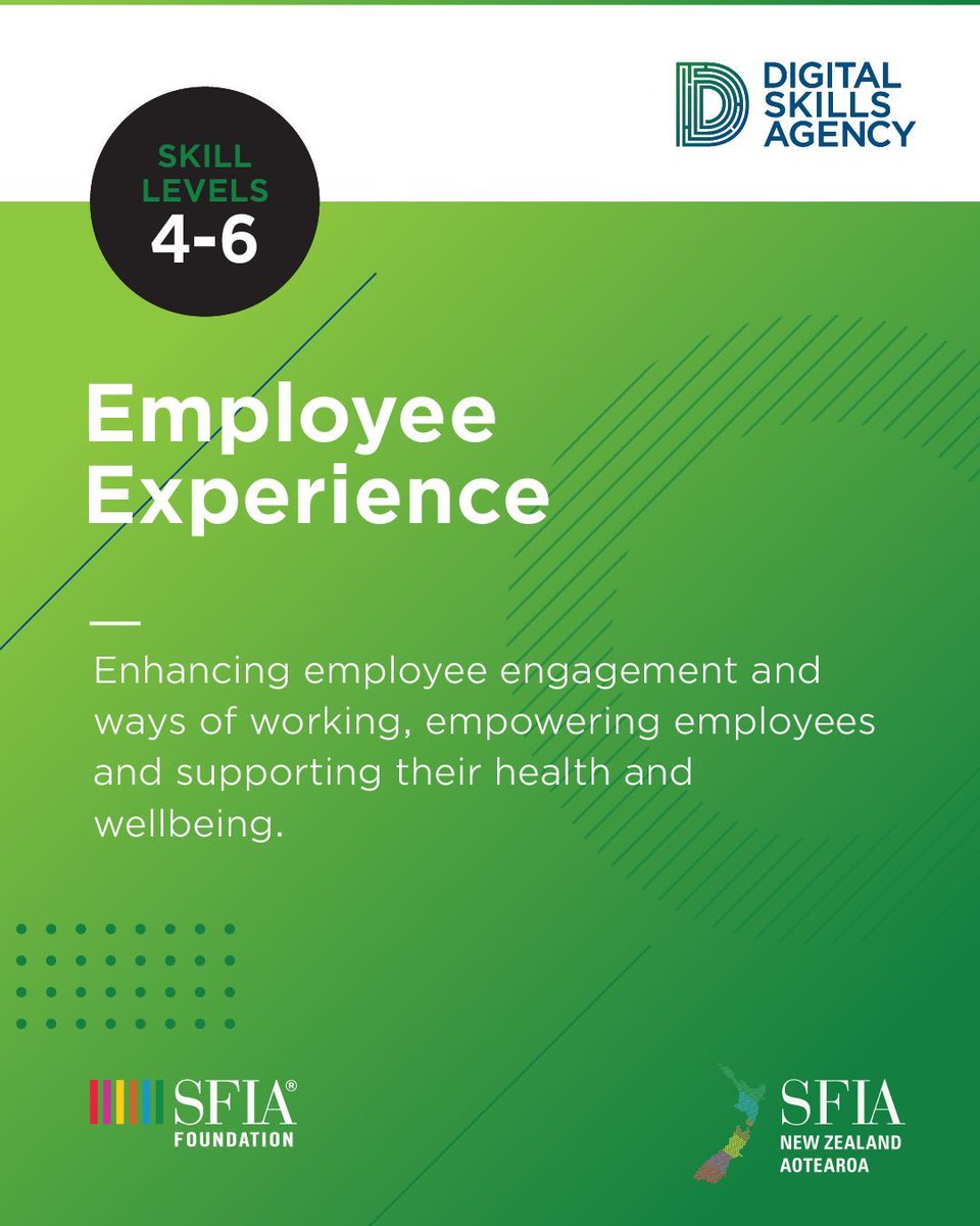 Our SFIA Skill of the Week is Employee Experience!
Is this one of your own skills? Let us know in the comments below!

#sfia #employeeexperience #employeeengagement #culture #culturematters #management #leadership #itmanagement #itleadership #digitalmanagement #digitalleadership