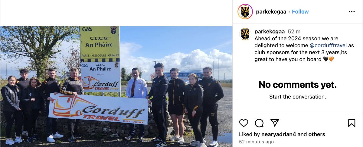 One of Ireland's largest people trafficking companies #CorduffTravel have just signed a 3-year sponsorship deal with Mayo GAA club, @ParkeKCgaa.

#BoycottParkeGAAclub #BoycottCorduffTravel 

Contact...
facebook.com/parkegaa/
instagram.com/parkekcgaa
facebook.com/corduff.coache…