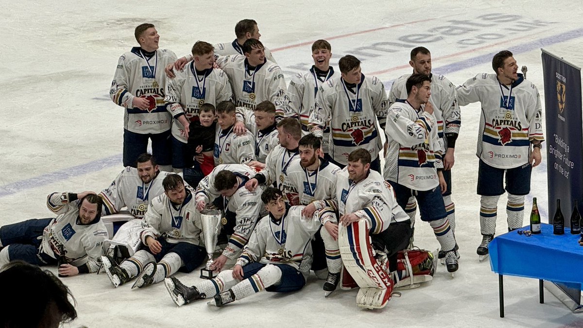 Congratulations to our partners @edcapitals for winning the playoffs. A great weekend of ice hockey at the @MurrayfieldRink to finish off a wonderful league season! #sportstech | #sportsbiz