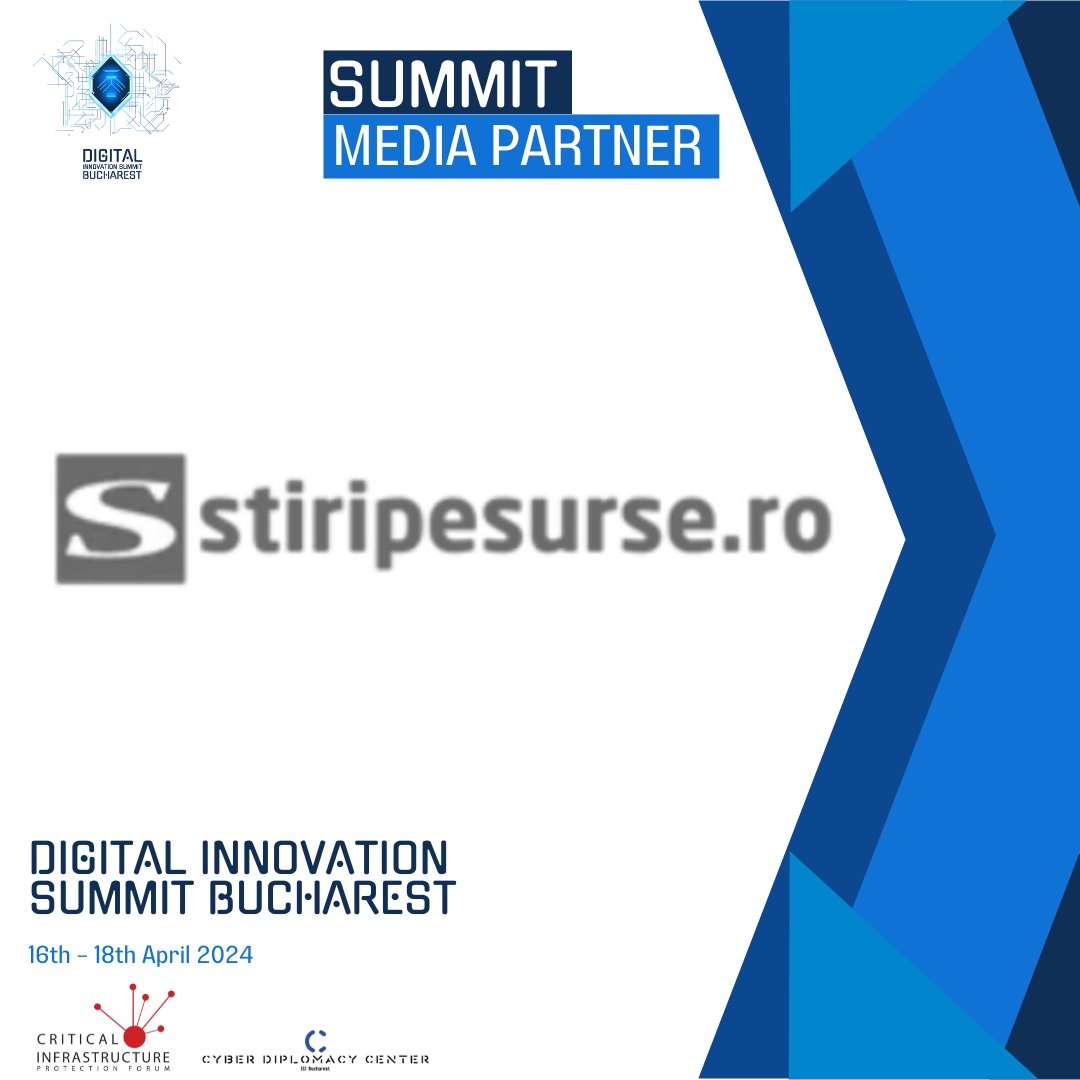 We are thrilled to welcome <a href="/stiripesurse_ro/">stiripesurse.ro</a> as a supporting partner for the upcoming Digital Innovation Summit Bucharest (#DISB)!

Don't miss this opportunity to be part of a global conversation and gain valuable insights!

#ICCD #CIPForum #digitalinnovation #cyberdiplomacy