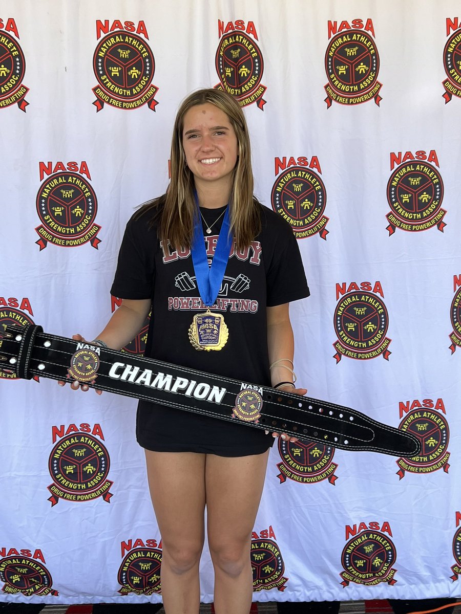 Junior lifter <a href="/reesewallace20/">reese wallace</a> took 1st place🥇in the 148 class at the NASA High School Nationals Meet! She also won “Best Lifter” honors across all weight classes. 
<a href="/ChrisSmith_33/">Chris Smith</a> <a href="/lovejoyisd1/">Lovejoy ISD</a> <a href="/lovejoy_vb/">Leopard Volleyball</a> <a href="/Lovejoy_HS/">Lovejoy High School</a> <a href="/TravisZambiasi/">Travis Z</a> <a href="/KatieKordel/">Katie Kordel</a> <a href="/ToddDodgeFBcamp/">Todd Dodge</a>