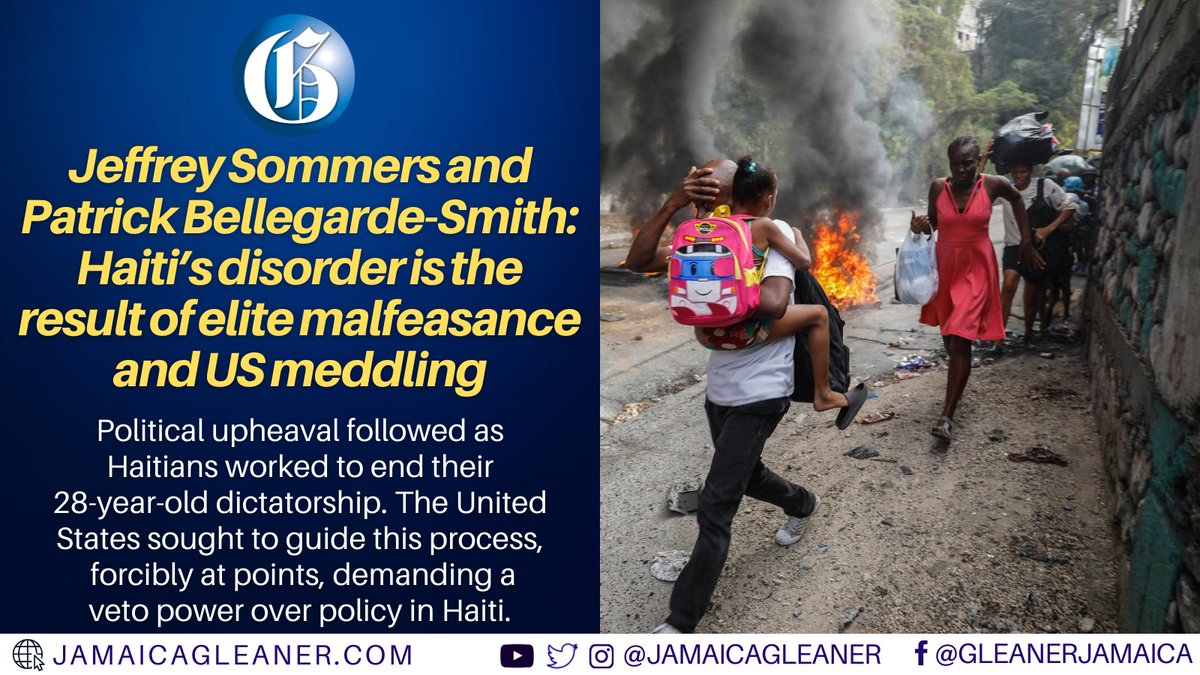 Prisons emptied of violent criminals by gangs looking to rebuild their ranks. The capital’s port was captured and ransacked. Meanwhile, on Haiti’s northern coast, cruise ships still disgorge foreign tourists to the Columbus Cove Beach. Read more: jamaica-gleaner.com/article/focus/…