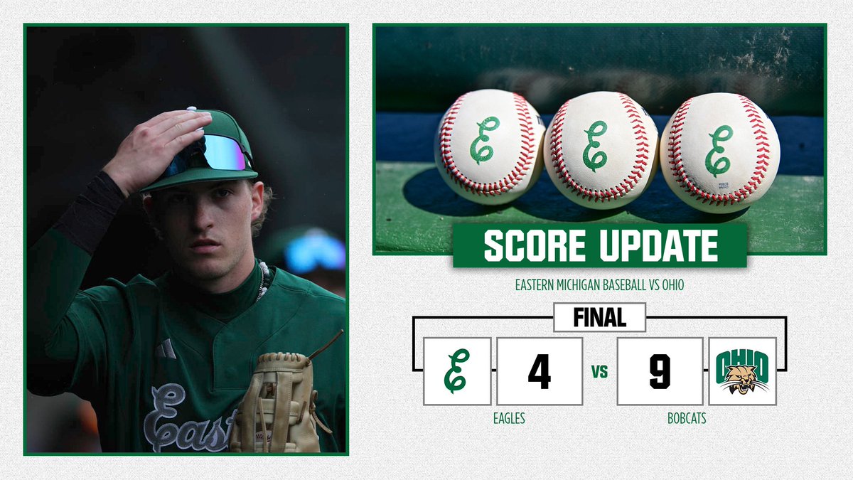 𝐅𝐢𝐧𝐚𝐥 | 𝐎𝐔 𝟗, 𝐄𝐌𝐔 𝟒 Final from Oestrike Stadium. Next game is Tuesday at 4pm against Butler at home.