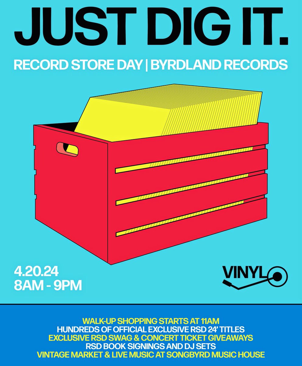 Can you dig it, DC?!? Record Store Day 2024 is almost upon us! We’re your spot for #rsd24 on Sat 4/20! We’ll be announcing our preliminary list of exclusive @recordstoreday titles on Monday! Activities and #vinylrecords fun all day long! INFO/UPDATES > facebook.com/share/F5XMAv78…