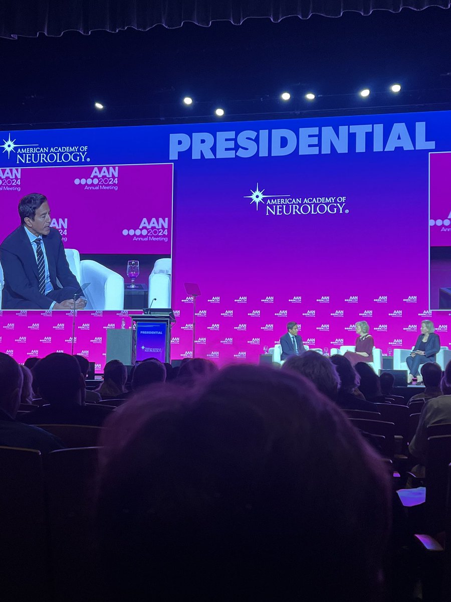 Plenary session with Dr. Sanjay Gupta #AANAM #CNN <a href="/AANmember/">American Academy of Neurology</a>