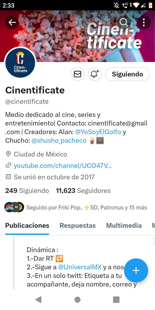 mmontoyazea's tweet photo. @cinentificate @UniversalMX Siguiéndolos 
Iría con @AntonioBlack14 
Mi nombre es Miroslava Montoya Zea y mi correo es mmontoyazea@gmail.com 

#Abigail https://t.co/rughOsCDdd