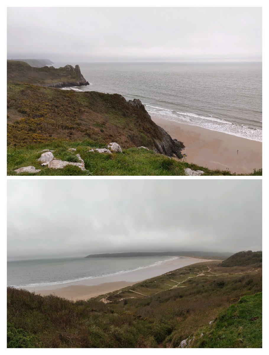 HeritageMartinP's tweet photo. Enjoyed amazing (if exhausting) hike along stunning #Gower coast from #Slade via #SladeSands #OxwichBay #ThreeCliffs #Pennard #Parkmill #Kittle #Bishopston #Caswell then descent into #Mumbles & ThePilotInn Coastline & @pilotofmumbles equally glorious! https://t.co/Rougnd639L
