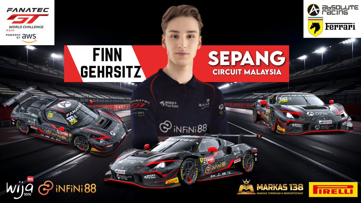 Markas_138's tweet photo. Situs resmi rekomendasi Finn Gehrsitz. Pembalap internasional Finn Gehrsitsz membawa INFINI88 ikut masuk dalam Race Week dengan mobil Ferrari.  Situs resmi recommended by Finn Gehrsitz, MARKAS138👑Cuman Di INFINI88
⏭️𝐋𝐈𝐍𝐊 >>> https://t.co/NqAJ1Qa58z
#markas138 #FinnGehrsitz https://t.co/FpC7extwUW