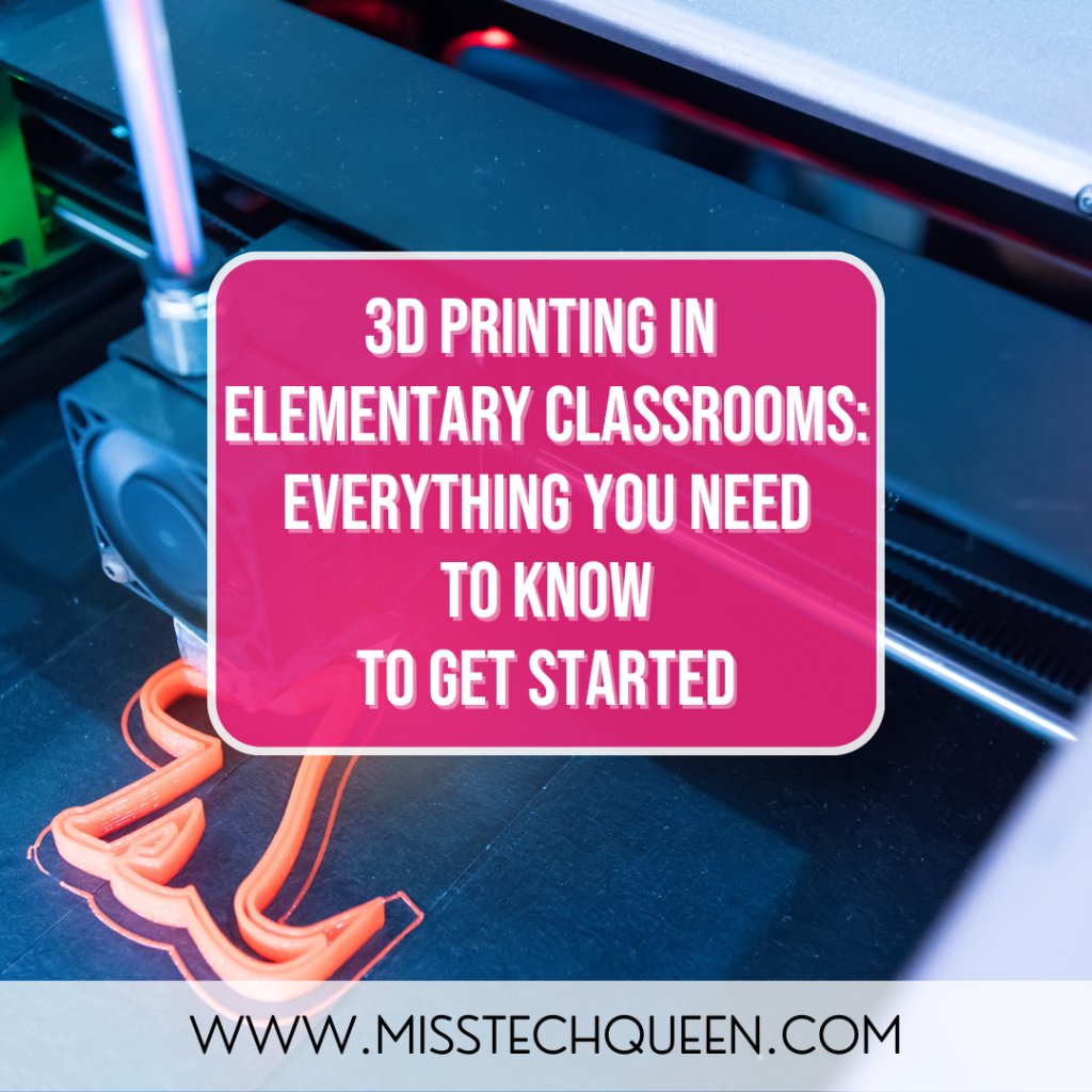 When trying 3D printing in the classroom, here are a few things to know  that can help put your mind at ease!

Click the link below to read more! misstechqueen.com/2023/08/13/3d-…

#teacher #iteach #teach #teachers #teachersfollowteachers #teachersoftpt #education #iteachstem #stemteacher