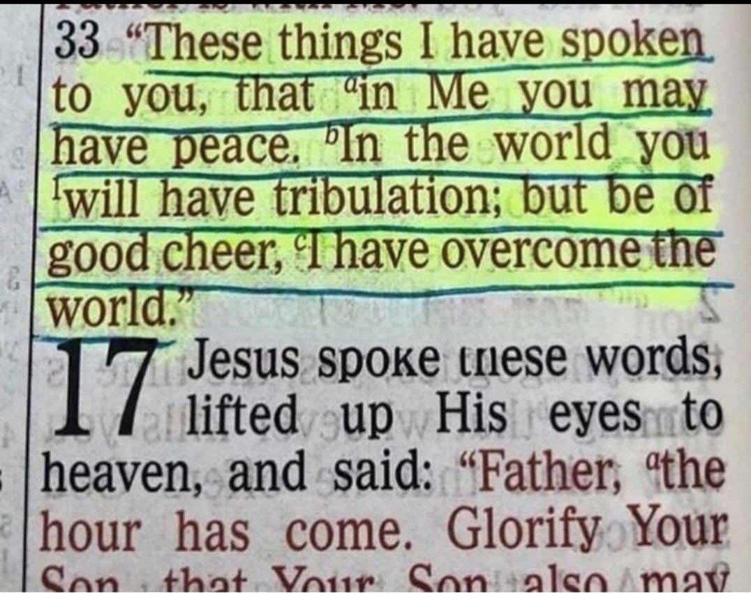 John 16:33 ♥️