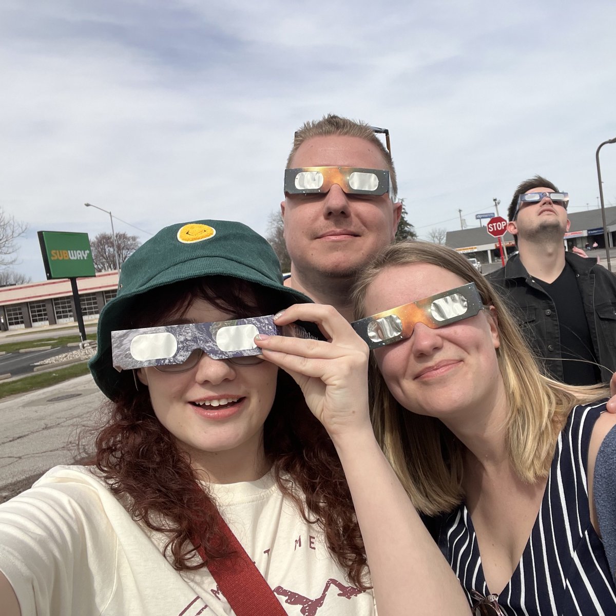 very important photos of us enjoying the eclipse