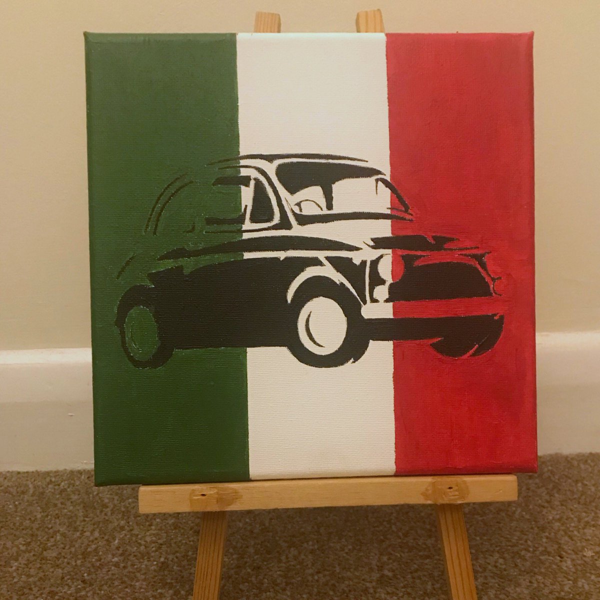 Before & after... #Fiat500 #art