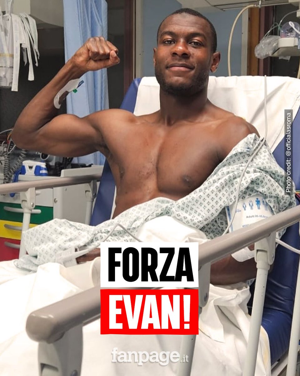 fanpage's tweet image. "La squadra ha fatto visita a #Ndicka in ospedale. Evan si sente meglio ed è di buon umore. Resterà in osservazione per accertamenti in ospedale"

Il club giallorosso condivide una foto di Evan Ndicka dall’ospedale

Forza Evan!