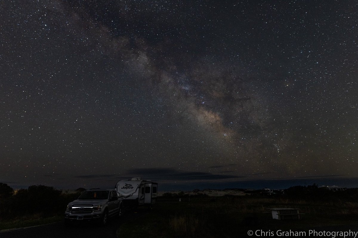 4am Milky Way over our campsite at #AssateagueNationalSeashore @AssateagueNPS