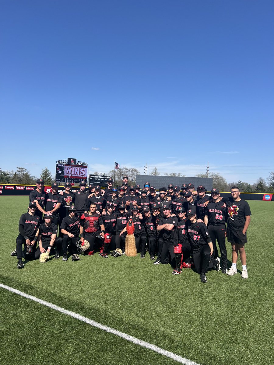 Our boys after our weekend sweep! Total team effort! Go Cardinals!