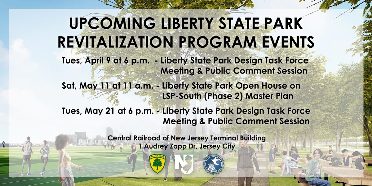 You can help protect Liberty State Park from overdevelopment by attending an in-person or virtual task force meeting 🛝 dep.nj.gov/revitalizelsp/…