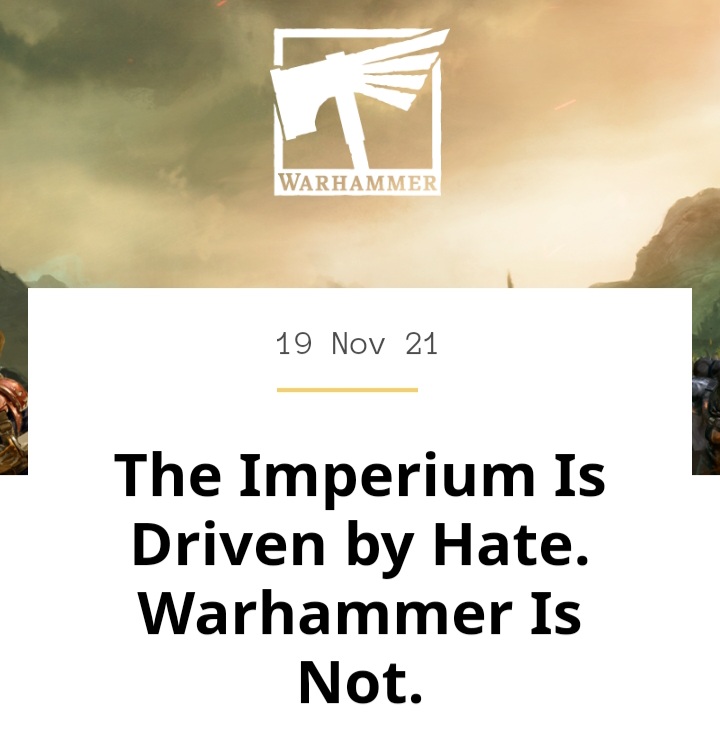 2.5 years later the same crowd is still here, this time complaining about women in 40k Lore. If you harbor hate for anything other than Seraphon, please just leave the hobby we won't miss you.