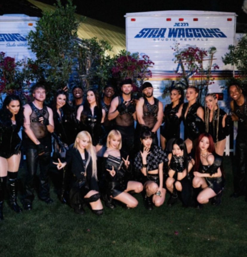 LE SSERAFIM with their Performance Team for Coachella!