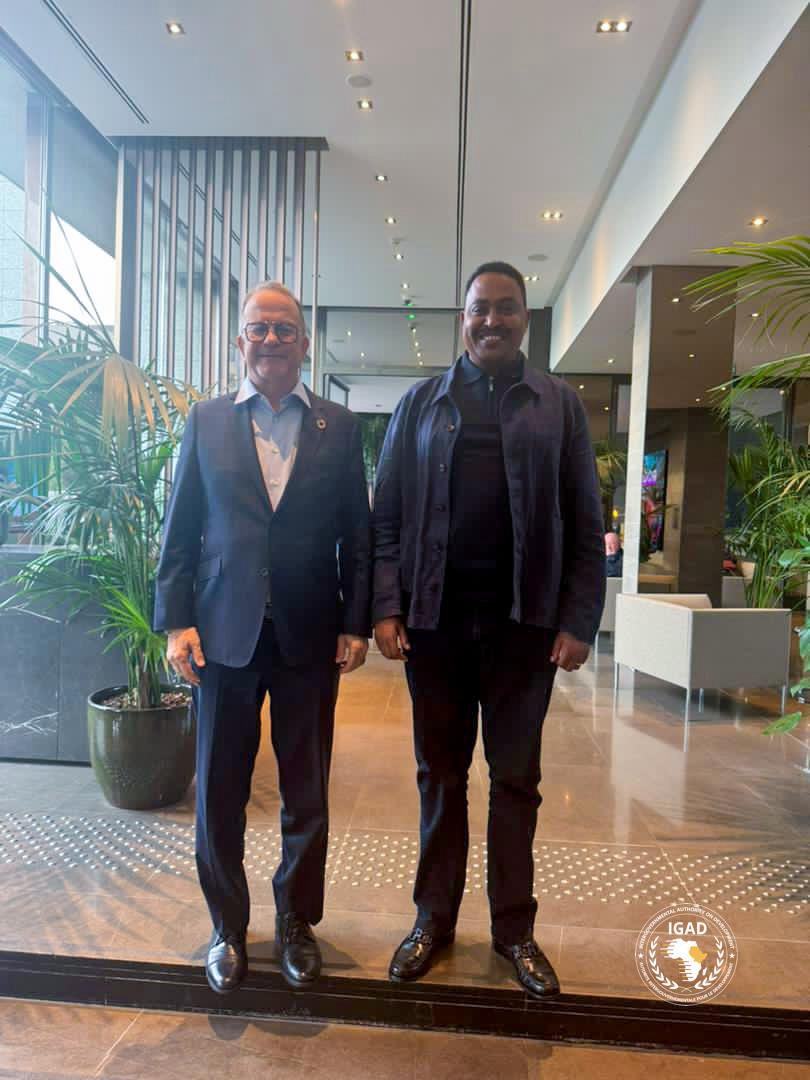 📍PARIS, 🇫🇷: #IGAD Executive Secretary, H.E. <a href="/DrWorkneh/">Dr Workneh Gebeyehu</a>, convenes with <a href="/UNICEF/">UNICEF</a> Deputy Executive Director #Humanitarian Action and Supply Operations, <a href="/TedChaiban/">Ted Chaiban</a>, to deliberate on the current #IGAD-#UNICEF partnership and opportunities for enhanced cooperation in areas of shared