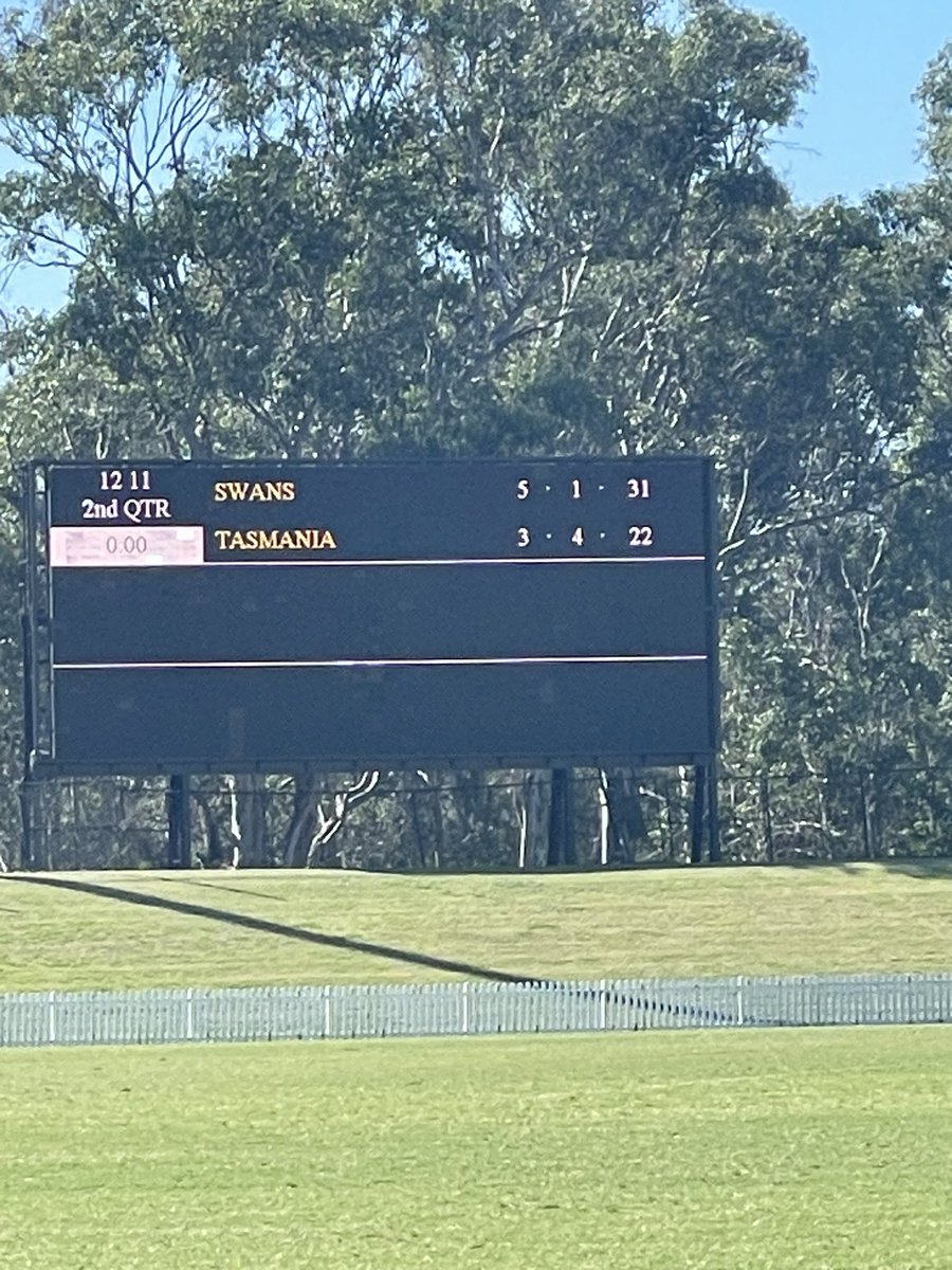 HALF TIME We’re winning the midfield battle but not making the most of our opportunities inside 50. Shannon Dunn (5 tackles) is applying a stack of pressure, while Sophie Dean had some good moments on the wing. DEVILS 3.4.22 v SYDNEY 5.1.31 #TheDevilYouKnow