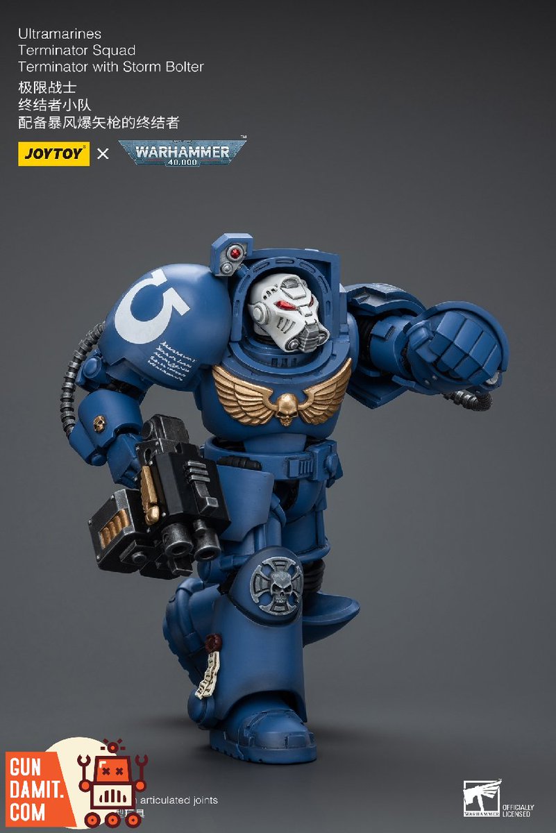 [Pre-Order] JoyToy Source 1/18 Warhammer 40K Ultramarines Terminator Squad Terminator with Storm Bolter
Material: ABS
Scale: 1/18
Full Price Unknown
--------
👇links👇 
gundamit.store/JT9930

#actionfigure #modelkit #Gundamit #GD