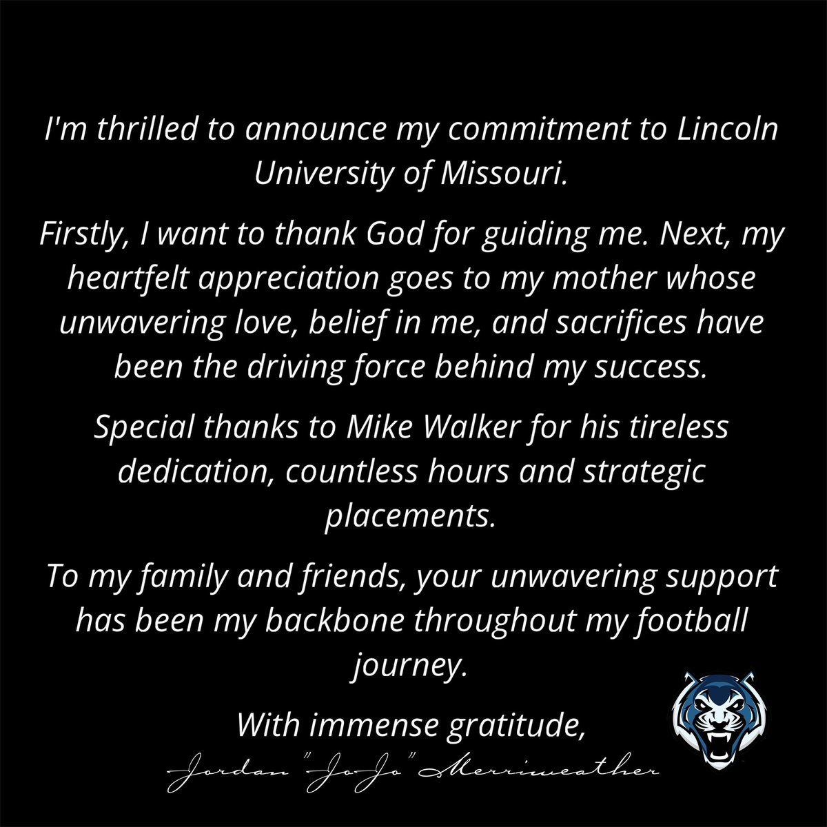 Committed!! <a href="/LUMO_FB/">Lincoln University (Missouri) Football</a> 
<a href="/millersd73/">Coach Steven Miller Professor U”</a> <a href="/CoachM_Harper/">Moses Harper</a> 
 Mike walker