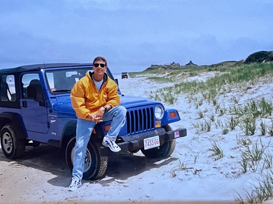 'uh, because I'm happy'
pharrell williams

When on the beach with a jeep in Nantucket!