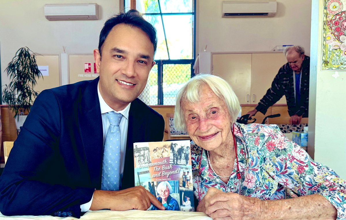 Privileged to meet Jose Petrick OAM in Alice Springs last week, a centenarian historian whose writings vividly capture the saga of the #AfghanCameleers. Her dedication preserves an essential chapter of Australian heritage. A true community gem at 100!