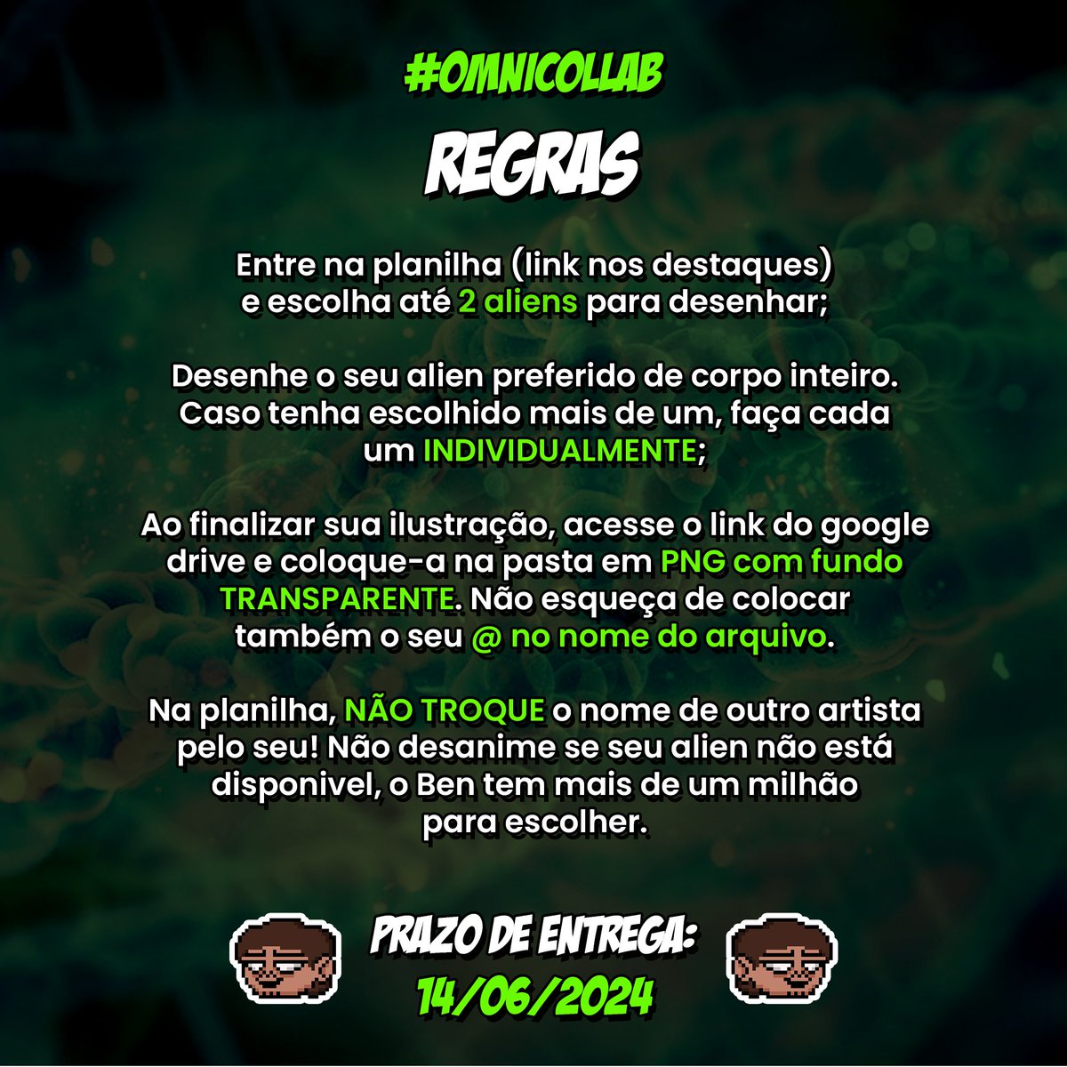 Mendes12Gu's tweet photo. TÁ NA HORA DE VIRAR HERÓI! Escolha o seu alien favorito de toda a saga de Ben 10 e junte-se a esse vasto universo! 
.
#Omnicollab #ArtCollab #CollabDeArte #ArtistasBrasileiros #digitalart #illustration #ben10 https://t.co/2afObCrmeK