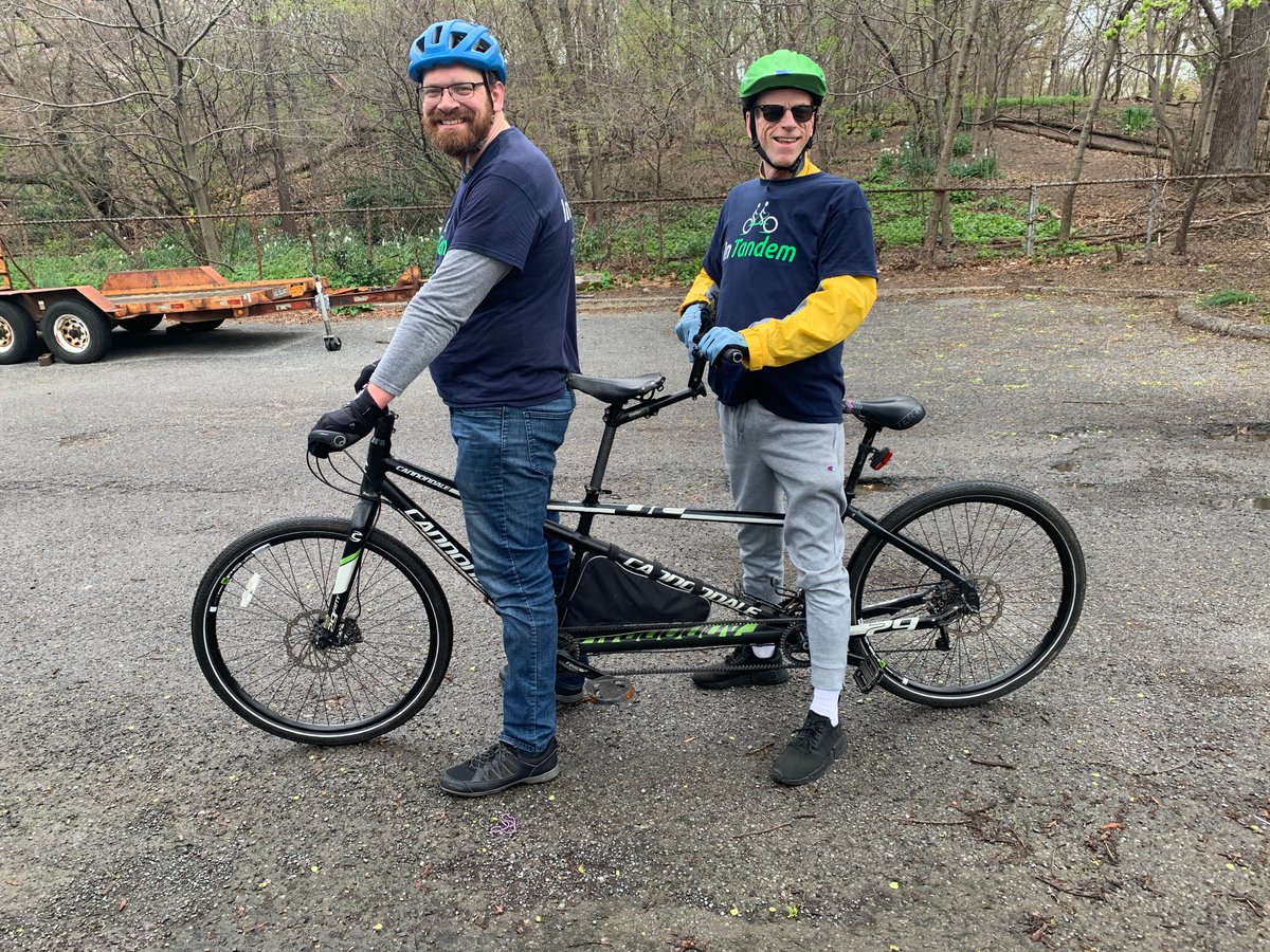 IntandemBike's tweet photo. 📷📷 Despite the slightly chilly weather, our four amazing tandem teams rode over 140 miles in Central Park, radiating joy and fun. Their enthusiasm was infectious, and we had a spectacular time!📷📷

#tandemcycling #intandem https://t.co/trceur3JlV