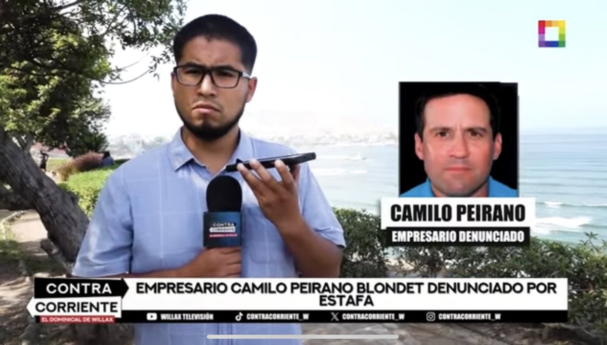 #Contracorriente ¡Estafa millonaria! El empresario Camilo Peirano Blondet fue denunciado por estafa en leasing en uno de los bancos más importantes del Perú. m.youtube.com/watch?v=iJZeEg…