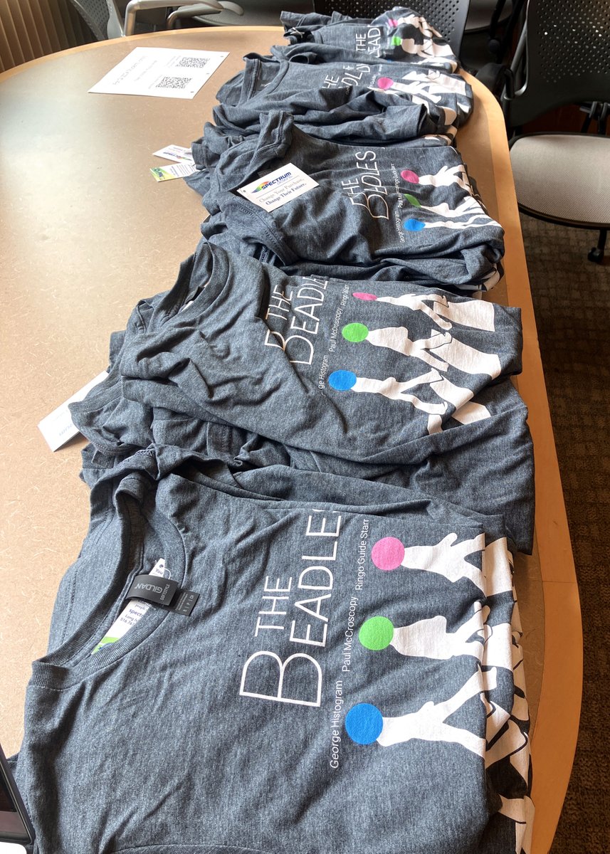Quantitative Imaging (@qiatcshl) on Twitter photo QI 2024 shirts are here! Given our reputation of being the bead course of the <a href="/cshlcourses/">CSHL Courses</a>, we decided to go all out in our love of fluorescent beads as #TheBeadles 😎 QI 2024 shirts are here! Given our reputation of being the bead course of the <a href="/cshlcourses/">CSHL Courses</a>, we decided to go all out in our love of fluorescent beads as #TheBeadles 😎